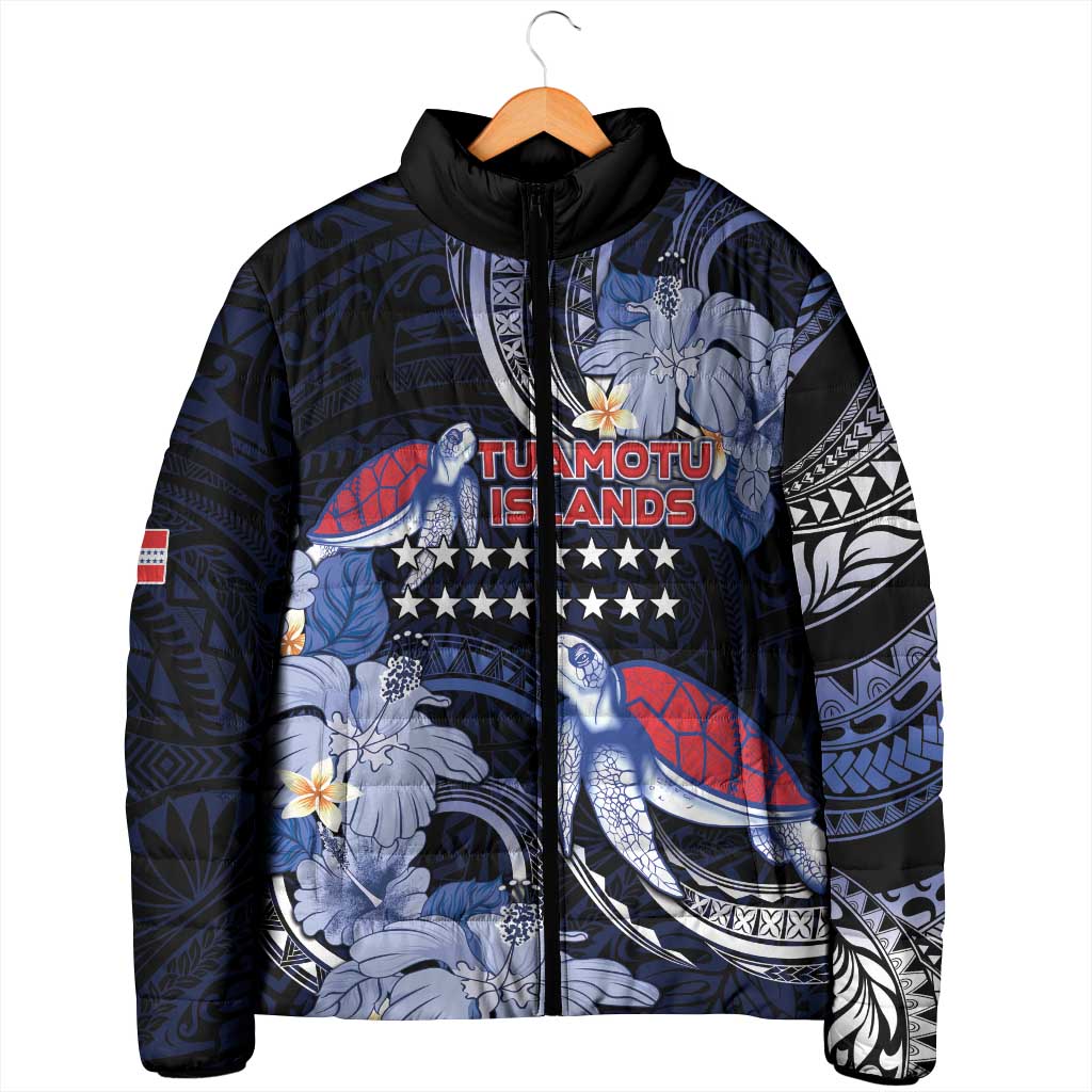 Tuamotu Islands Padded Jacket Polynesian Pattern With Turtle LT05 - Polynesian Pride