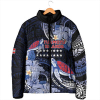 Tuamotu Islands Padded Jacket Polynesian Pattern With Turtle LT05 - Polynesian Pride