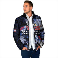 Tuamotu Islands Padded Jacket Polynesian Pattern With Turtle LT05 - Polynesian Pride