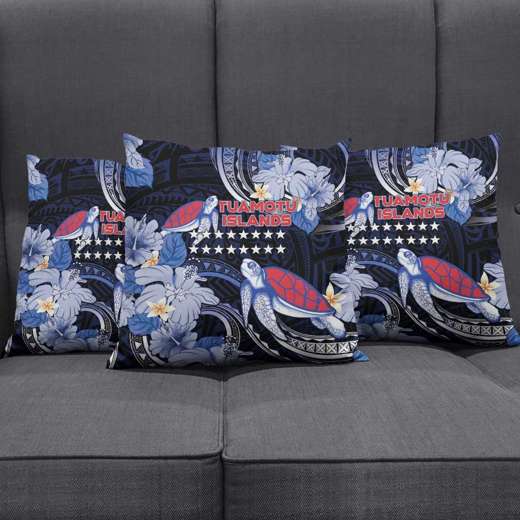 Tuamotu Islands Pillow Cover Polynesian Pattern With Turtle LT05 - Polynesian Pride