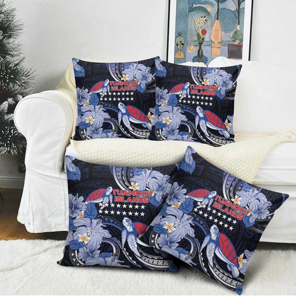 Tuamotu Islands Pillow Cover Polynesian Pattern With Turtle LT05 - Polynesian Pride