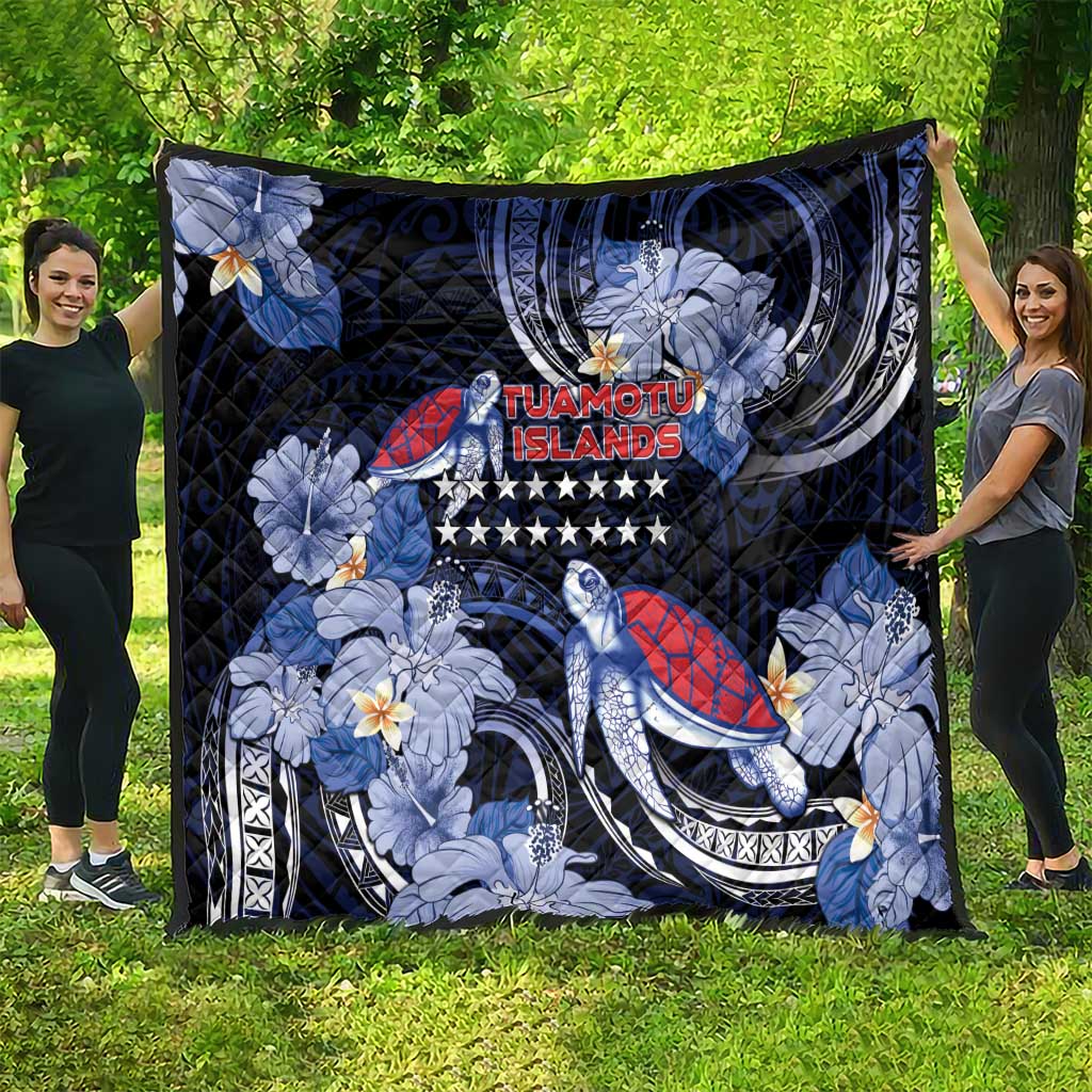 Tuamotu Islands Quilt Polynesian Pattern With Turtle
