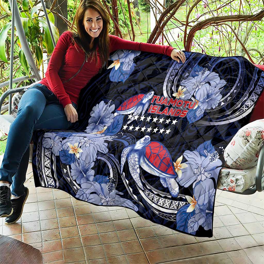 Tuamotu Islands Quilt Polynesian Pattern With Turtle
