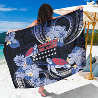 Tuamotu Islands Sarong Polynesian Pattern With Turtle LT05 One Size 44 x 66 inches Black - Polynesian Pride
