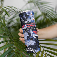 Tuamotu Islands Skinny Tumbler Polynesian Pattern With Turtle