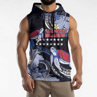 Tuamotu Islands Sleeveless Hoodie Polynesian Pattern With Turtle LT05 - Polynesian Pride