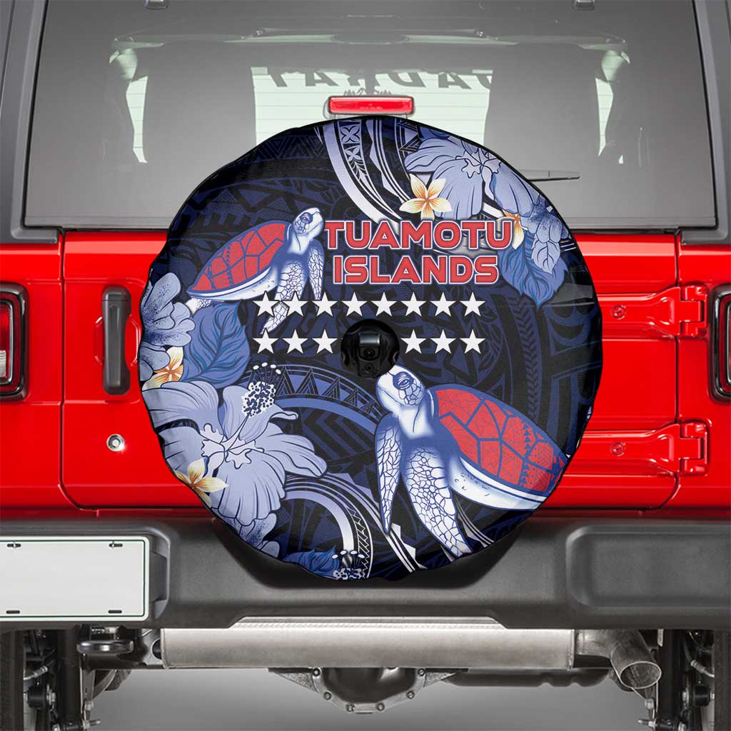 Tuamotu Islands Spare Tire Cover Polynesian Pattern With Turtle LT05 - Polynesian Pride