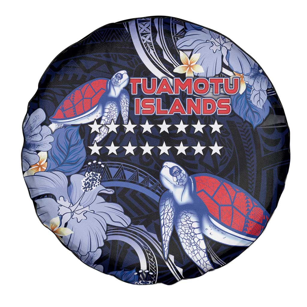 Tuamotu Islands Spare Tire Cover Polynesian Pattern With Turtle LT05 - Polynesian Pride