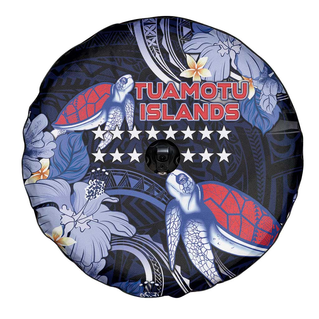 Tuamotu Islands Spare Tire Cover Polynesian Pattern With Turtle LT05 - Polynesian Pride