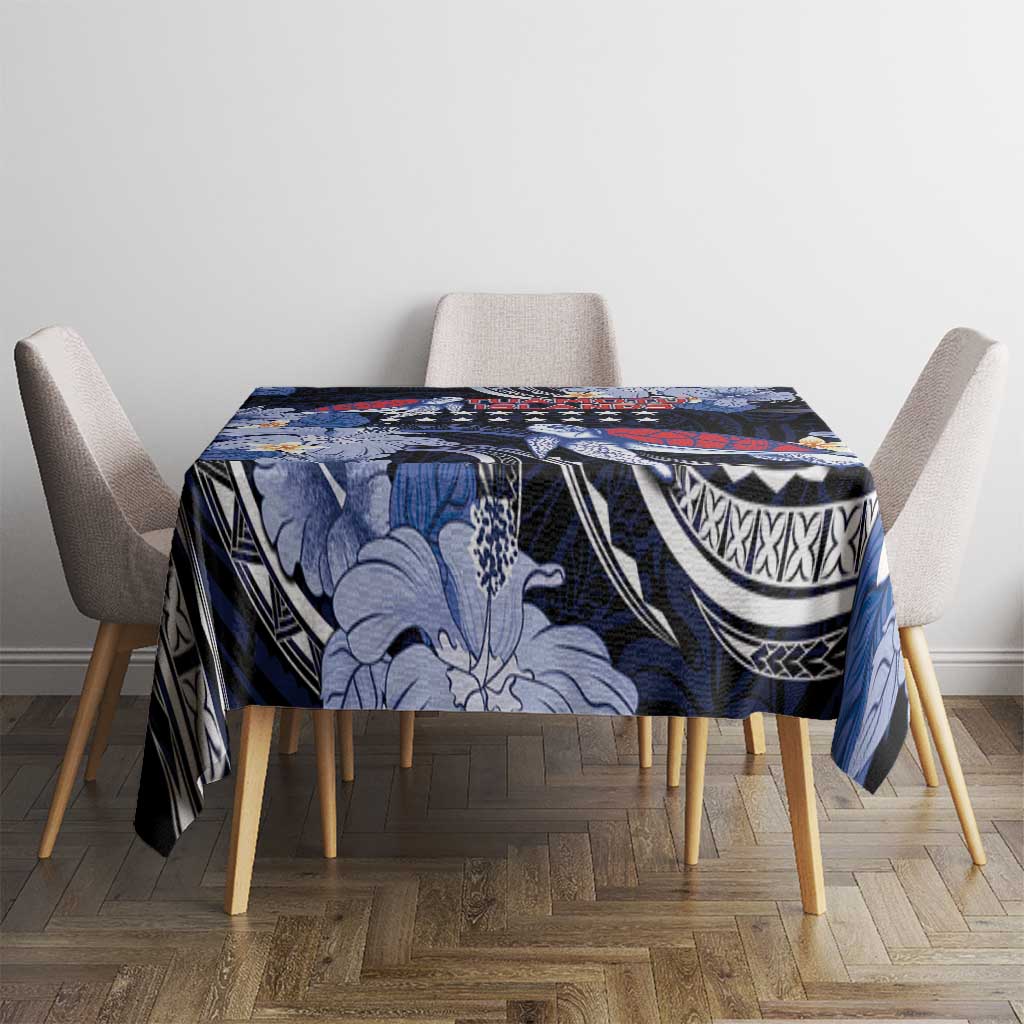 Tuamotu Islands Tablecloth Polynesian Pattern With Turtle LT05 - Polynesian Pride