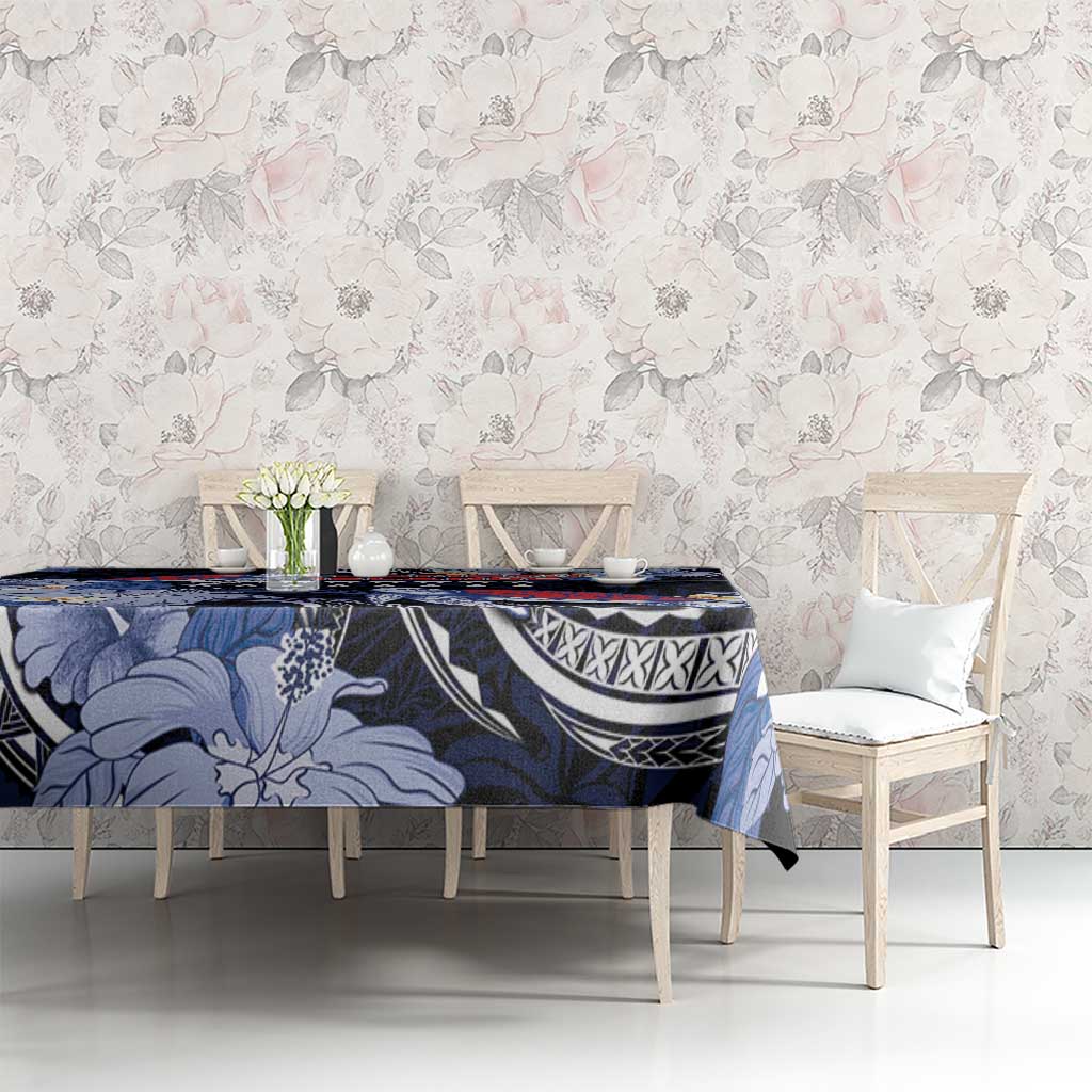 Tuamotu Islands Tablecloth Polynesian Pattern With Turtle LT05 - Polynesian Pride