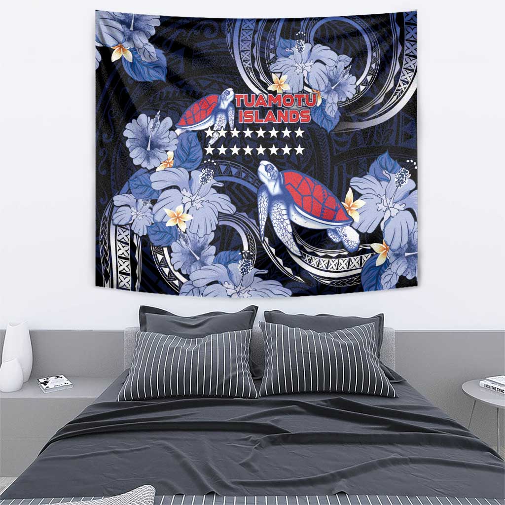 Tuamotu Islands Tapestry Polynesian Pattern With Turtle LT05 - Polynesian Pride