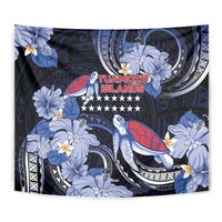 Tuamotu Islands Tapestry Polynesian Pattern With Turtle LT05 - Polynesian Pride