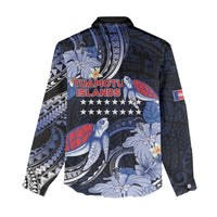 Tuamotu Islands Women Casual Shirt Polynesian Pattern With Turtle