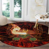 Samoa Siva Afi Festival Round Carpet Fire Knife Dancing