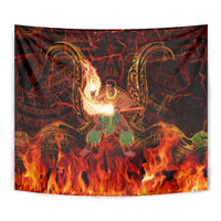 Samoa Siva Afi Festival Tapestry Fire Knife Dancing