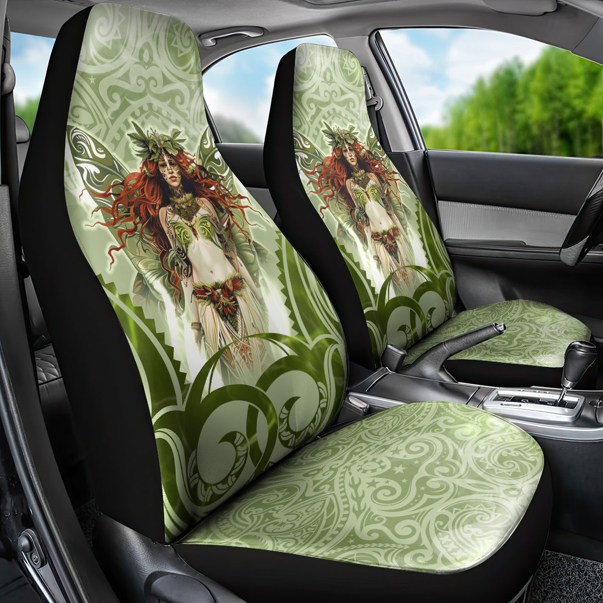 New Zealand Maori Fairy Patupaiarehe Car Seat Cover Polynesian Style