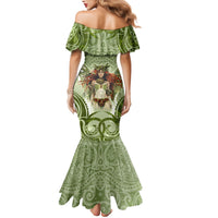 New Zealand Maori Fairy Patupaiarehe Family Matching Mermaid Dress and Hawaiian Shirt Polynesian Style LT05 - Polynesian Pride