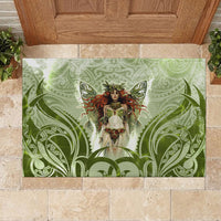 New Zealand Maori Fairy Patupaiarehe Rubber Doormat Polynesian Style LT05 - Polynesian Pride