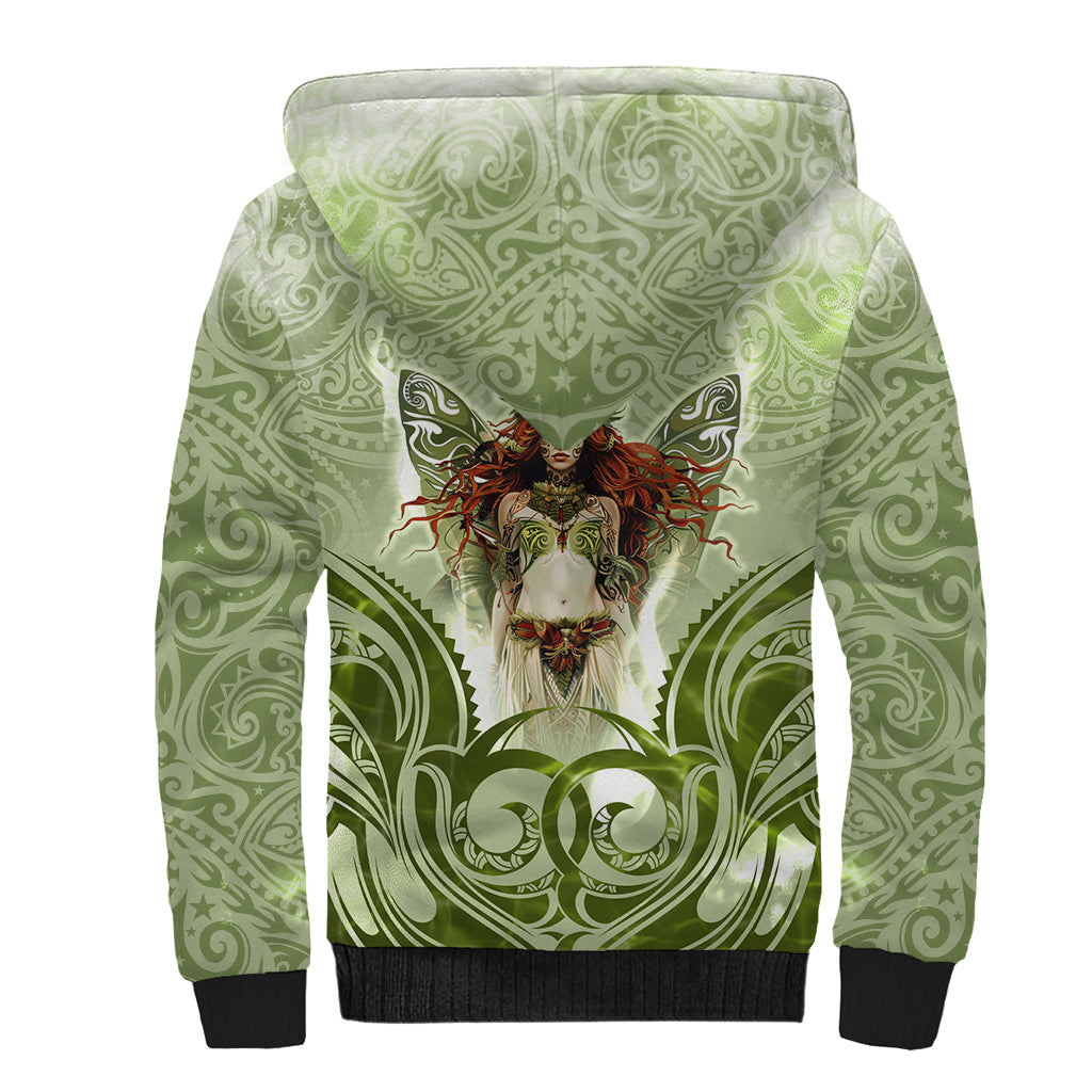 New Zealand Maori Fairy Patupaiarehe Sherpa Hoodie Polynesian Style LT05 - Polynesian Pride