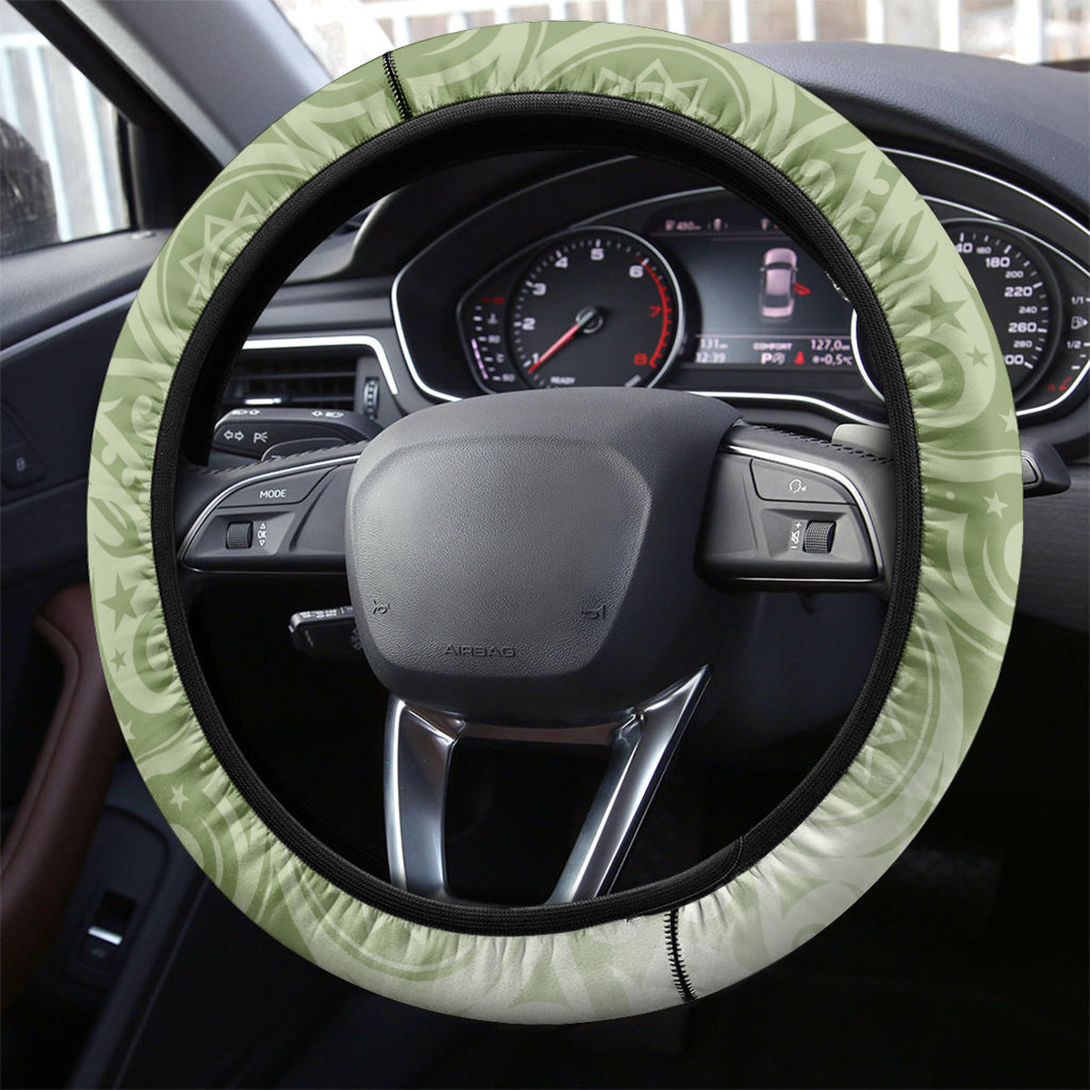 New Zealand Maori Fairy Patupaiarehe Steering Wheel Cover Polynesian Style LT05 - Polynesian Pride