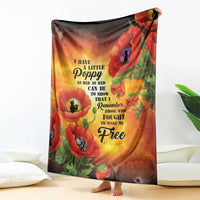 ANZAC Day Red Poppy Blanket Honoring The ANZAC Spirit