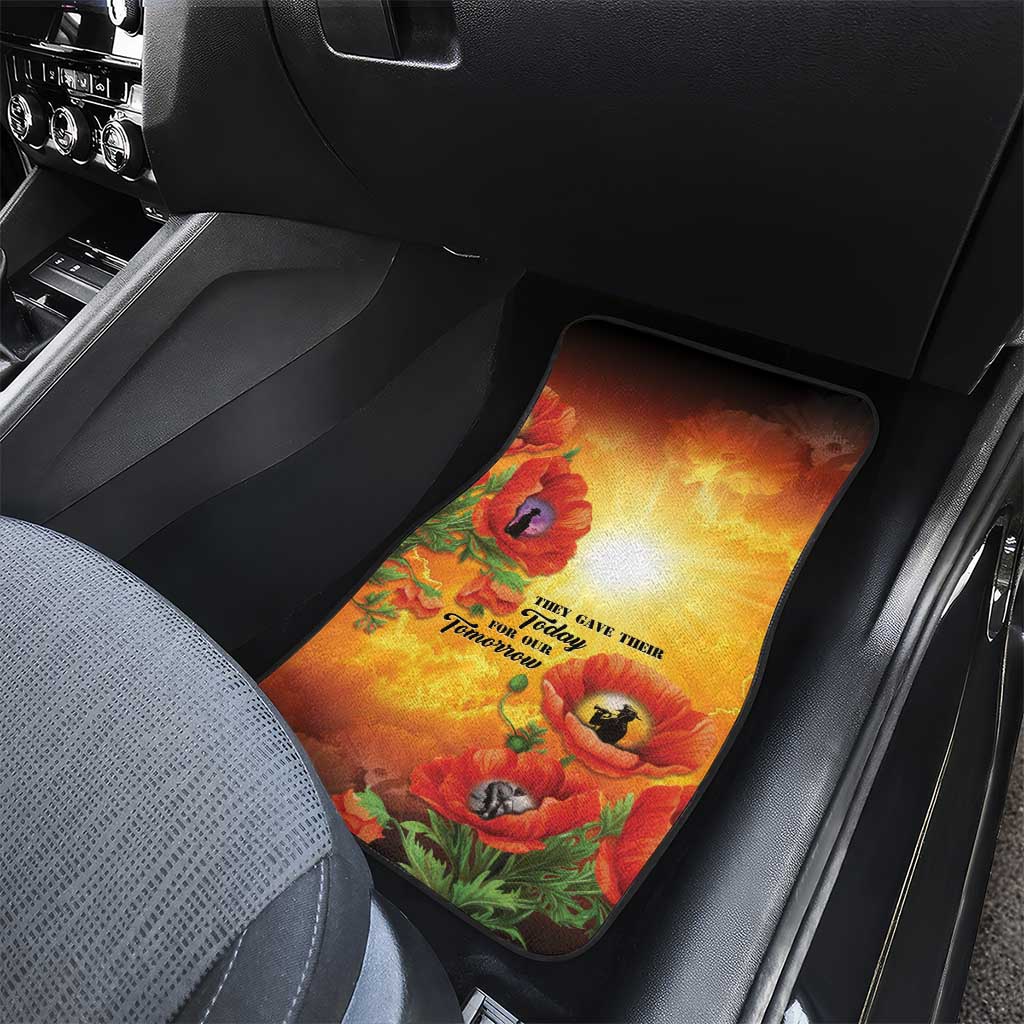 ANZAC Day Red Poppy Car Mats Honoring The ANZAC Spirit