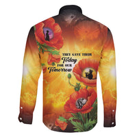 ANZAC Day Red Poppy Family Matching Off Shoulder Maxi Dress and Hawaiian Shirt Honoring The ANZAC Spirit