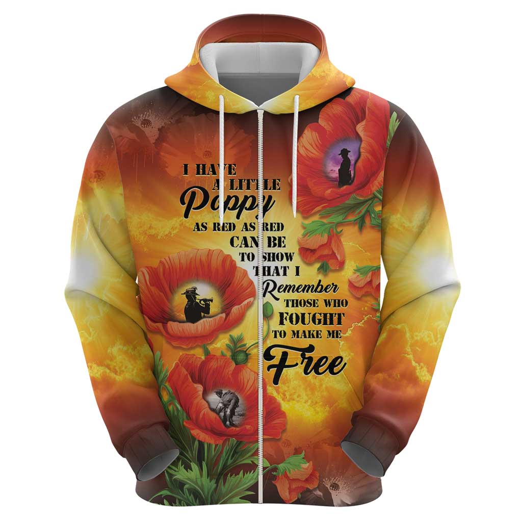 ANZAC Day Red Poppy Hoodie Honoring The ANZAC Spirit