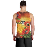 ANZAC Day Red Poppy Men Tank Top Honoring The ANZAC Spirit