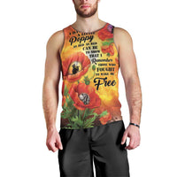 ANZAC Day Red Poppy Men Tank Top Honoring The ANZAC Spirit