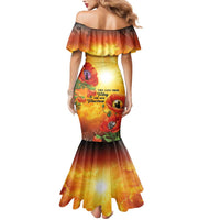 ANZAC Day Red Poppy Mermaid Dress Honoring The ANZAC Spirit