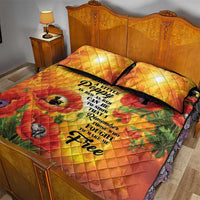 ANZAC Day Red Poppy Quilt Bed Set Honoring The ANZAC Spirit