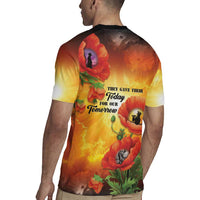ANZAC Day Red Poppy Rugby Jersey Honoring The ANZAC Spirit LT05 - Polynesian Pride