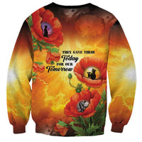 ANZAC Day Red Poppy Sweatshirt Honoring The ANZAC Spirit