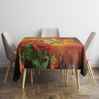 ANZAC Day Red Poppy Tablecloth Honoring The ANZAC Spirit