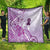 Aotearoa Maori Wahine Quilt Fantail Bird Purple Gold Marble