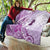 Aotearoa Maori Wahine Quilt Fantail Bird Purple Gold Marble