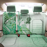 Aotearoa Maori Wahine Back Car Seat Cover Fantail Bird Green Gold Marble
