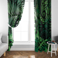 New Zealand Darts Window Curtain Maori Koru Dartboard Green Flame