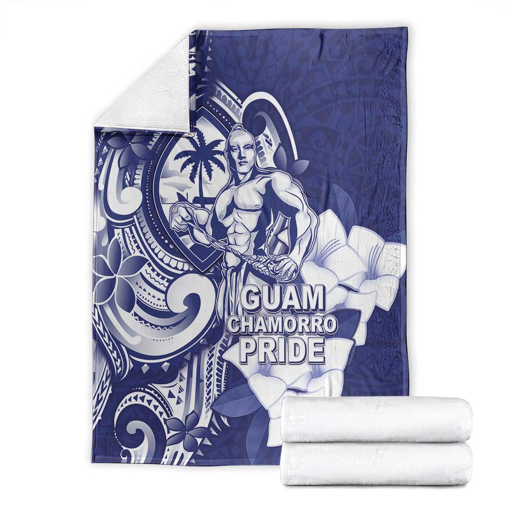 Guam Chief Quipuha Blanket Polynesian Pattern With Guasali Flowers