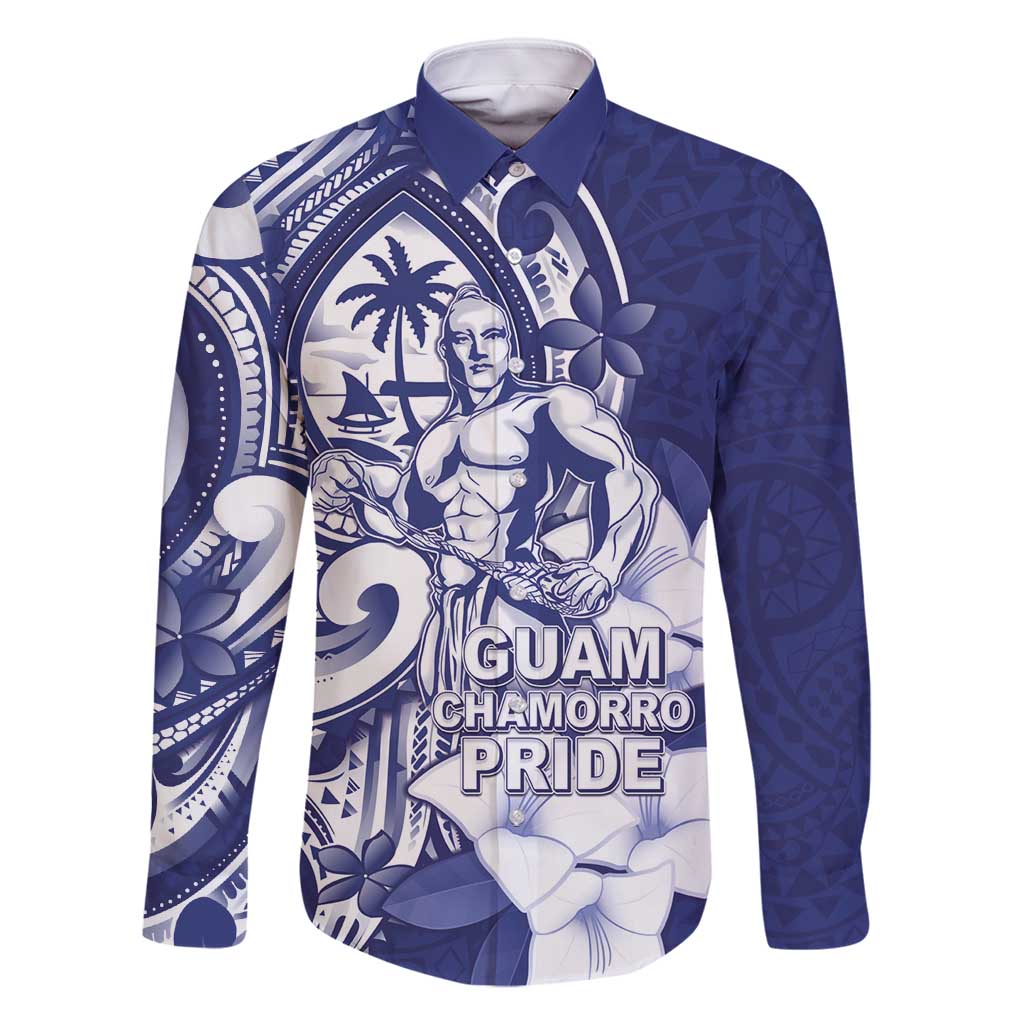 Guam Chief Quipuha Family Matching Off Shoulder Short Dress and Hawaiian Shirt Polynesian Pattern With Guasali Flowers