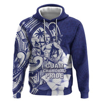 Guam Chief Quipuha Hoodie Polynesian Pattern With Guasali Flowers