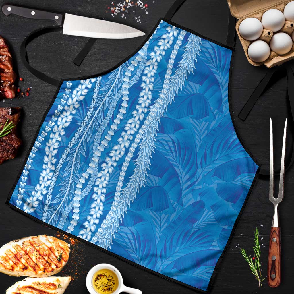 Hawaii Prince Kuhio Apron Blue Hawaiian Lau Maia With Leis