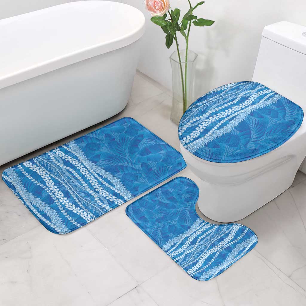 Hawaii Prince Kuhio Bathroom Set Blue Hawaiian Lau Maia With Leis