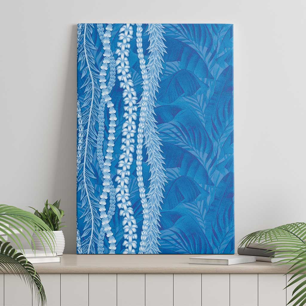 Hawaii Prince Kuhio Canvas Wall Art Blue Hawaiian Lau Maia With Leis