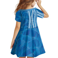 Hawaii Prince Kuhio Family Matching Summer Maxi Dress and Hawaiian Shirt Blue Hawaiian Lau Maia With Leis LT05 - Polynesian Pride