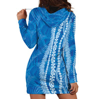 Hawaii Prince Kuhio Hoodie Dress Blue Hawaiian Lau Maia With Leis LT05 - Polynesian Pride