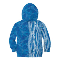 Hawaii Prince Kuhio Kid Hoodie Blue Hawaiian Lau Maia With Leis