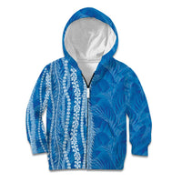 Hawaii Prince Kuhio Kid Hoodie Blue Hawaiian Lau Maia With Leis